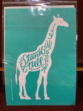 Chalk Couture “Stand Tall” Giraffe Size A Chalk Transfer NIP